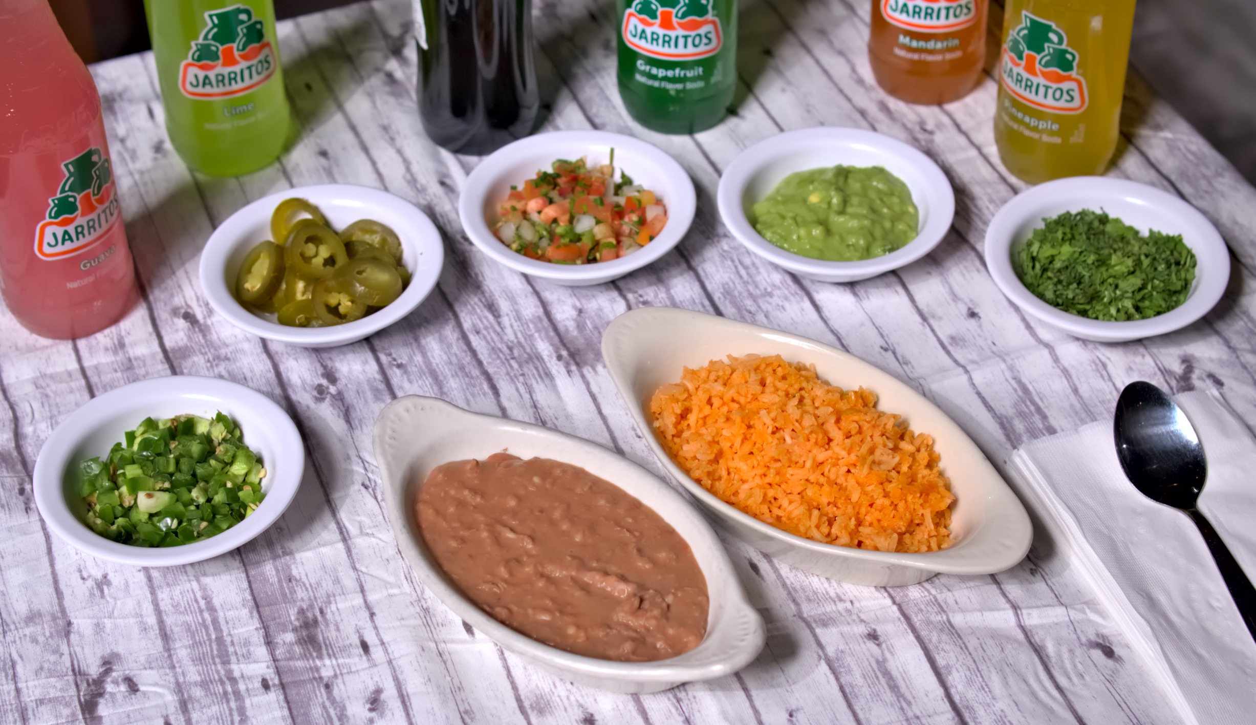 Arranged Food and Objects