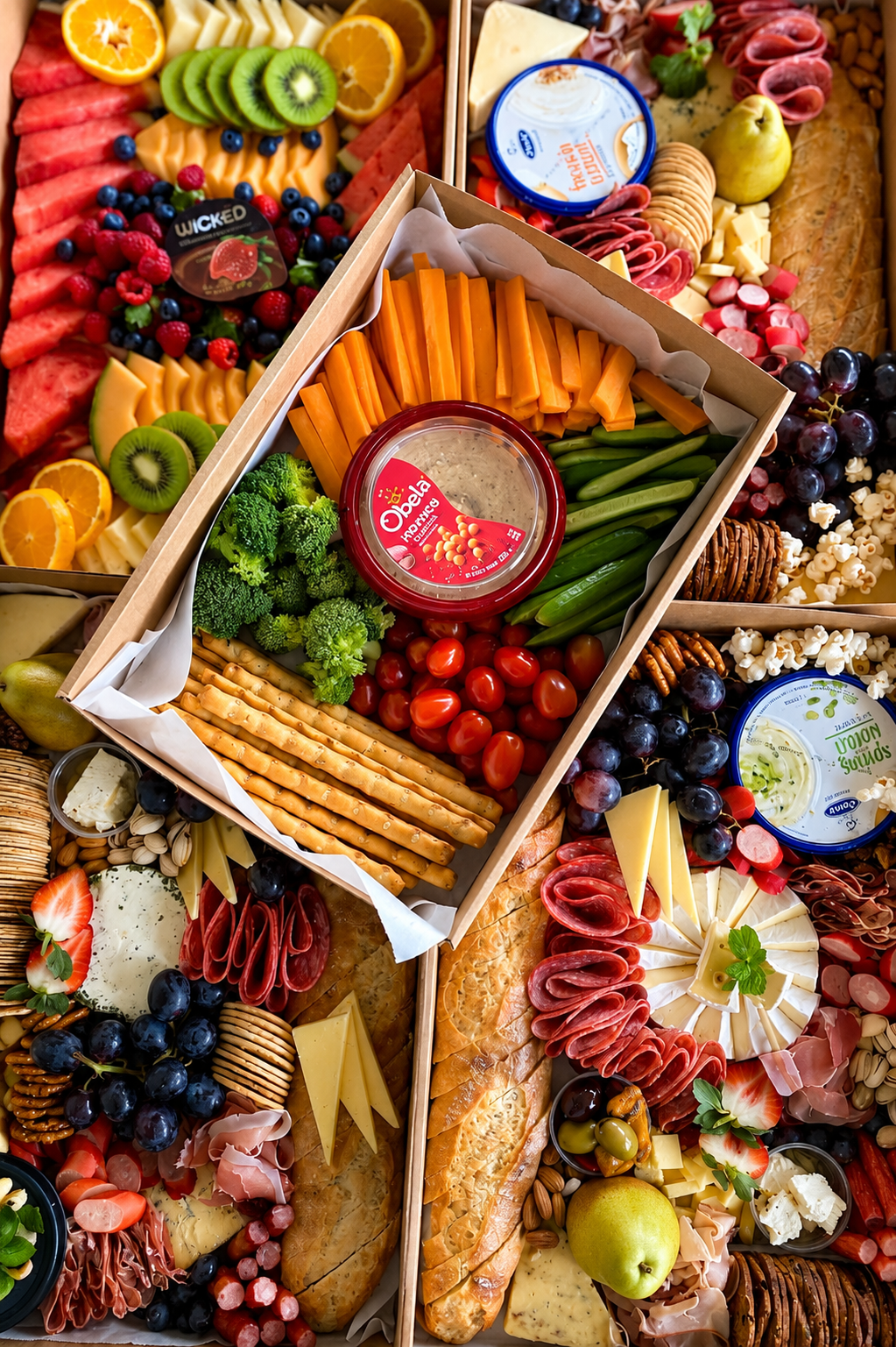 Fresh picnic boxes prepared by Soul Mamas Catering