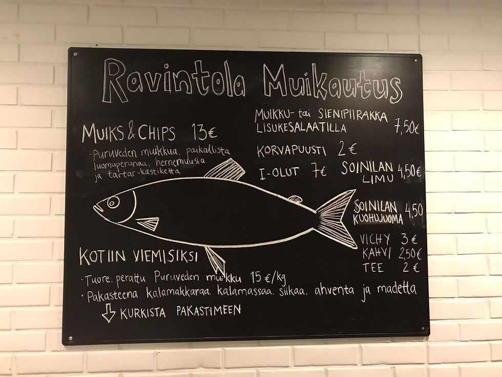 The restaurant served our own version of fish & chips