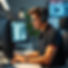 black polo call center service care person at computer.jpg