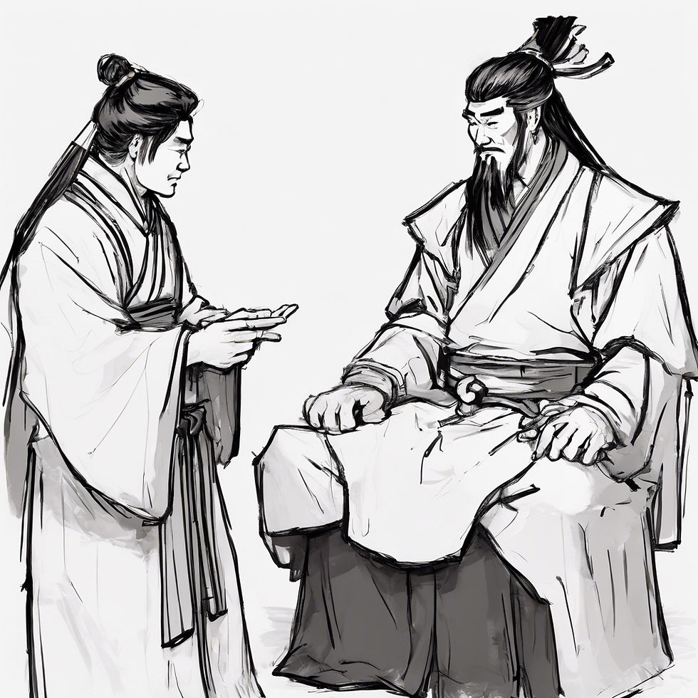 Zhuge Liang giving advice to young man no bears.jpg