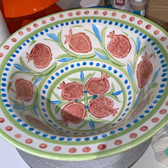 Pomegranate design bowl