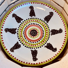 50th Birthday plate
