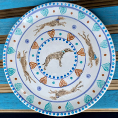 Whippet design plate for Father's day