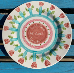 Wedding Anniversary plate