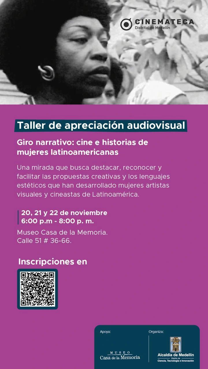 Taller giro narrativo: cine e historias de mujeres latinoamericanas y caribeñas.