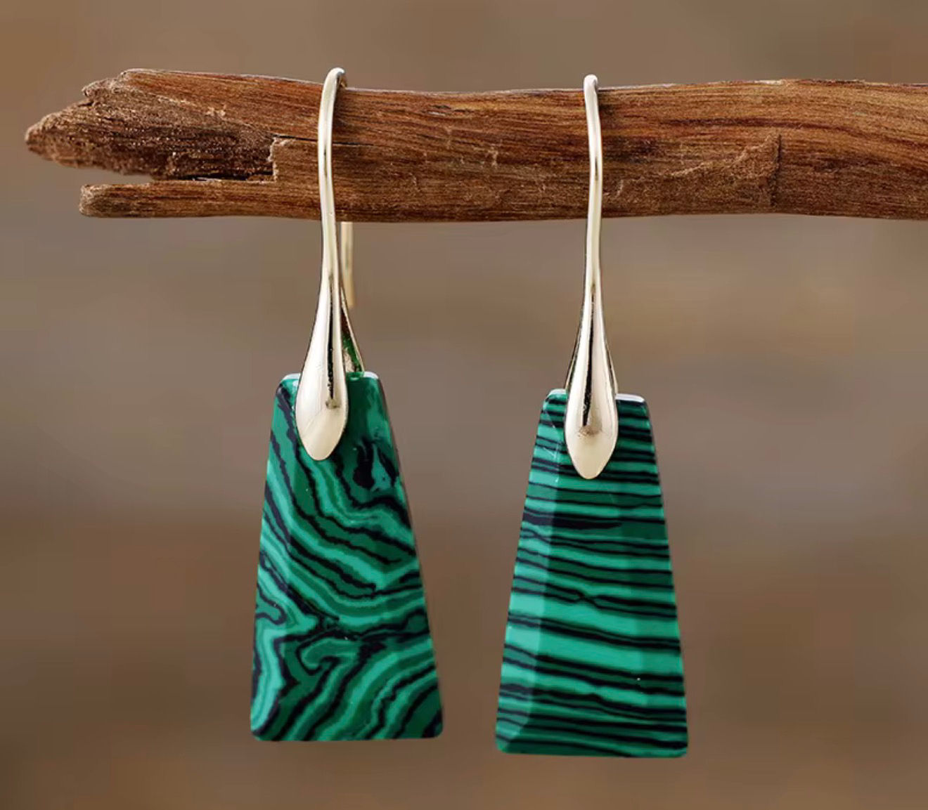 Wild green earrings