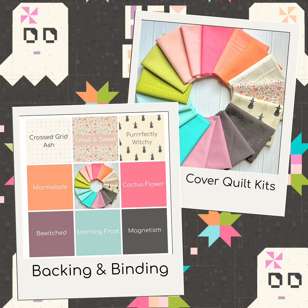 Thumbnail: Fabric swatches for Cover Quilt Kits and Backing & Binding