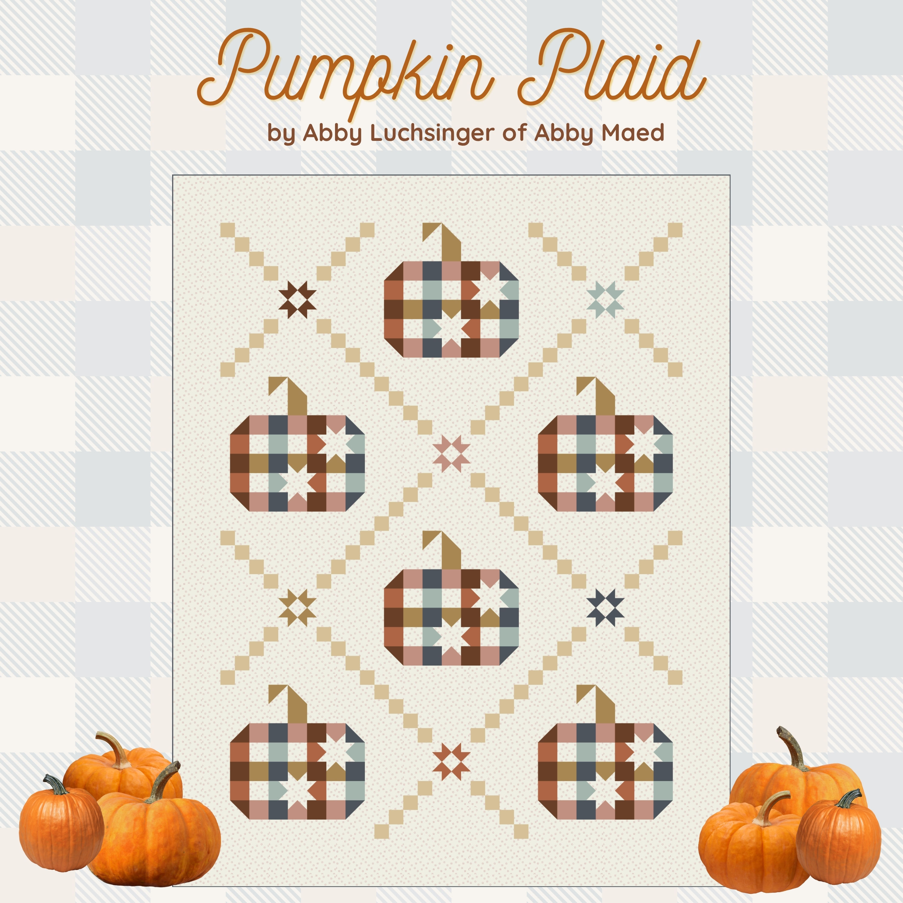 Pumpkin Plaid Quilt Kit