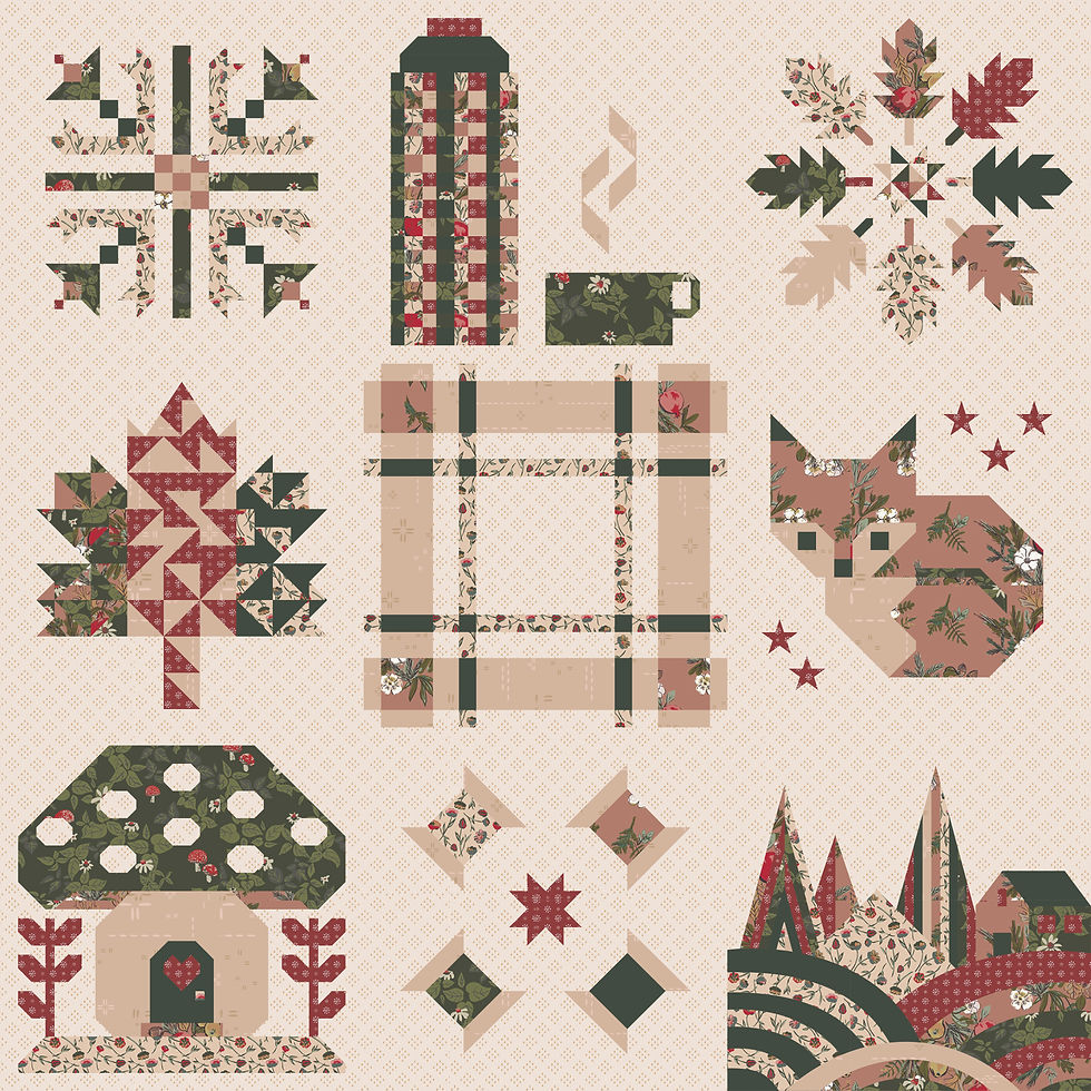 Quilt Mockup for Spruce Kit