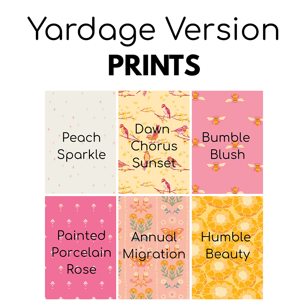 Thumbnail: Yardage Version PRINTS with six fabric patterns