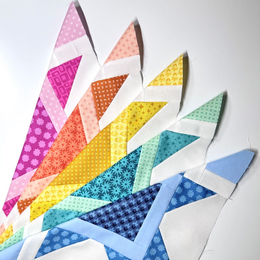 Thumbnail: Luminova quilt blocks by Ann Skaehill of Crafty Moose Quilts