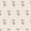 Off white fabric with small green flowers with long stems