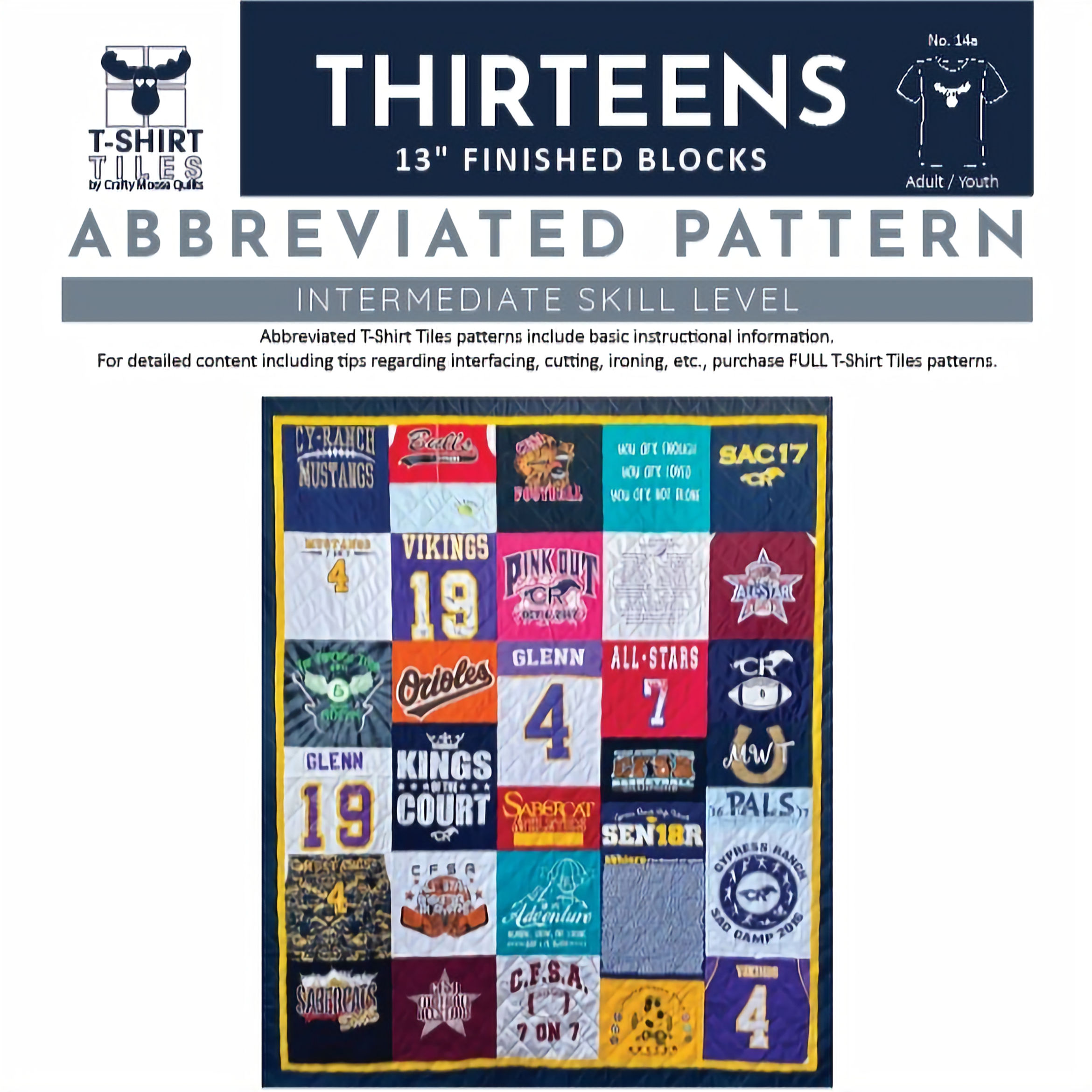 THIRTEENS Abbreviated PDF Pattern