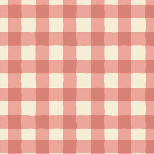 Thumbnail: Red and cream gingham check pattern
