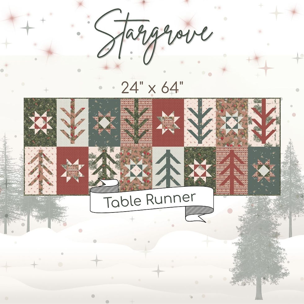 Thumbnail: Stargrove Mix and Match Quilt Kit with the Spruce Collection by Sharon Holland of Art Gallery Fabrics.