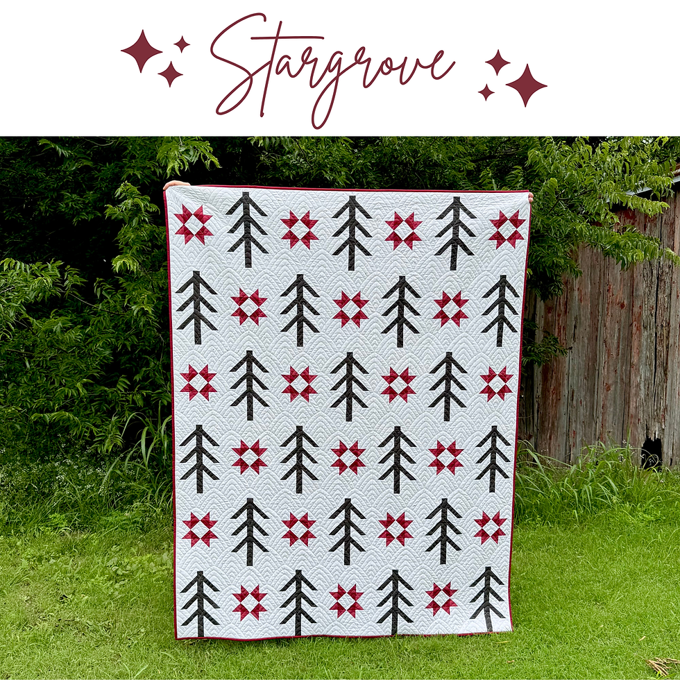Thumbnail: crafty moose quilts stargrove classic christmas quilt pattern