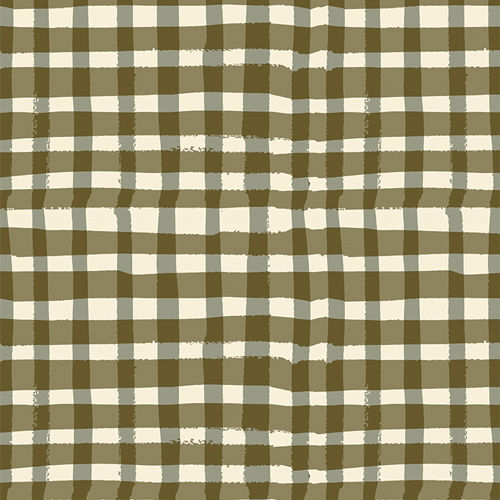 Thumbnail: Khaki and cream gingham pattern