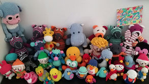 Handgearbeitete Stofftiere für Kinder