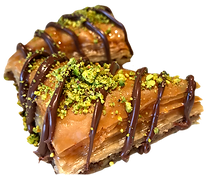 Baklava with nutella delicious fresh authentic light crisp natural healthy baklava