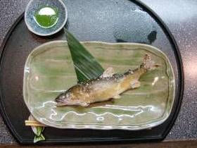 天然鮎の塩焼き