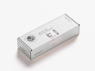 White beauty product packaging for Honestly Essential designed by USATILITY.