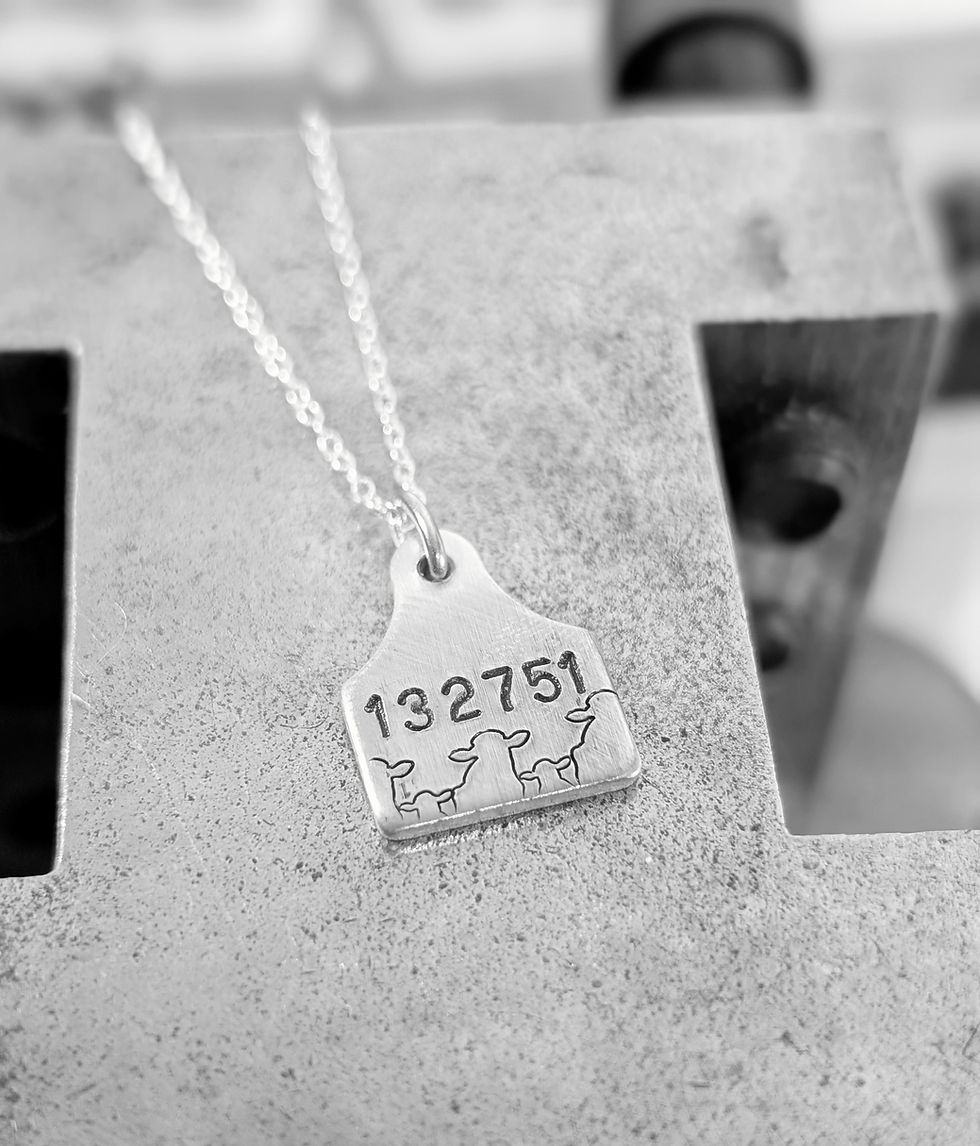 Thumbnail: Personalised Name or Number Herd Necklace