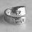 Thumbnail: Love Heart and Pig : Cross Over Ring