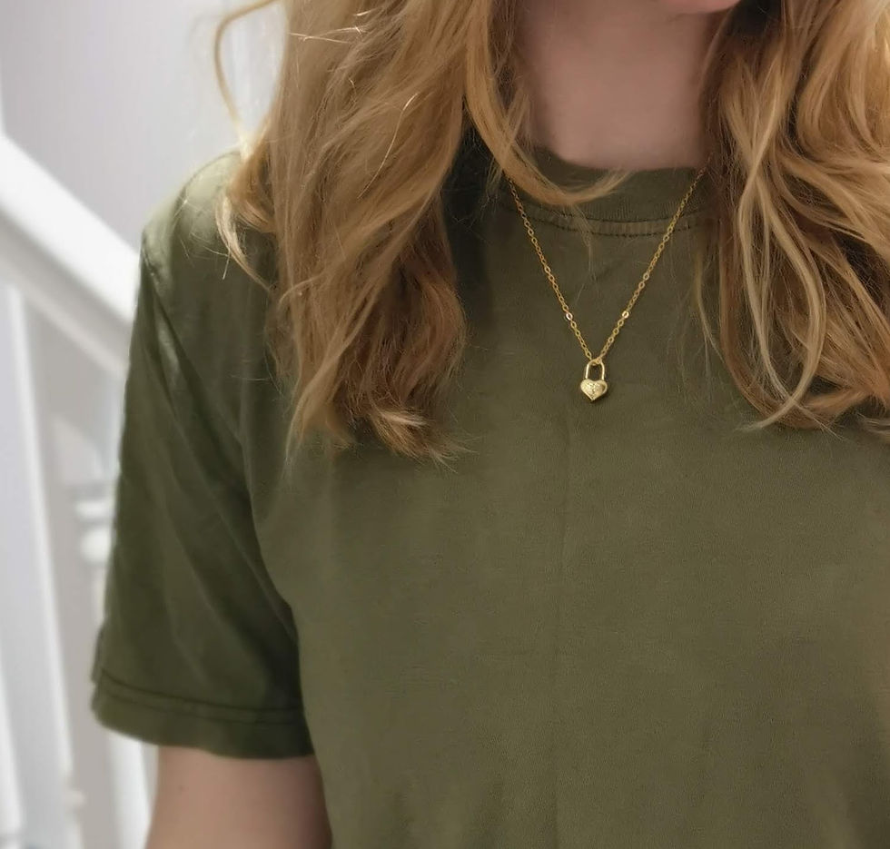 Thumbnail: Zodiac Star Sign : Love Heart Padlock Necklace