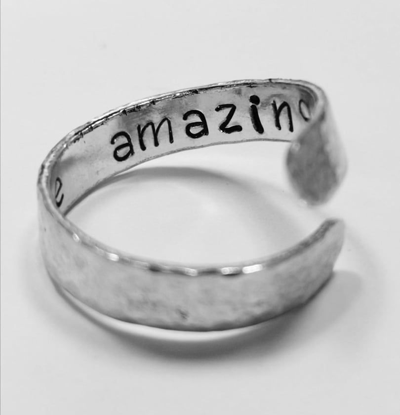 Thumbnail: You are amazing (hidden message) : Cross Over Ring