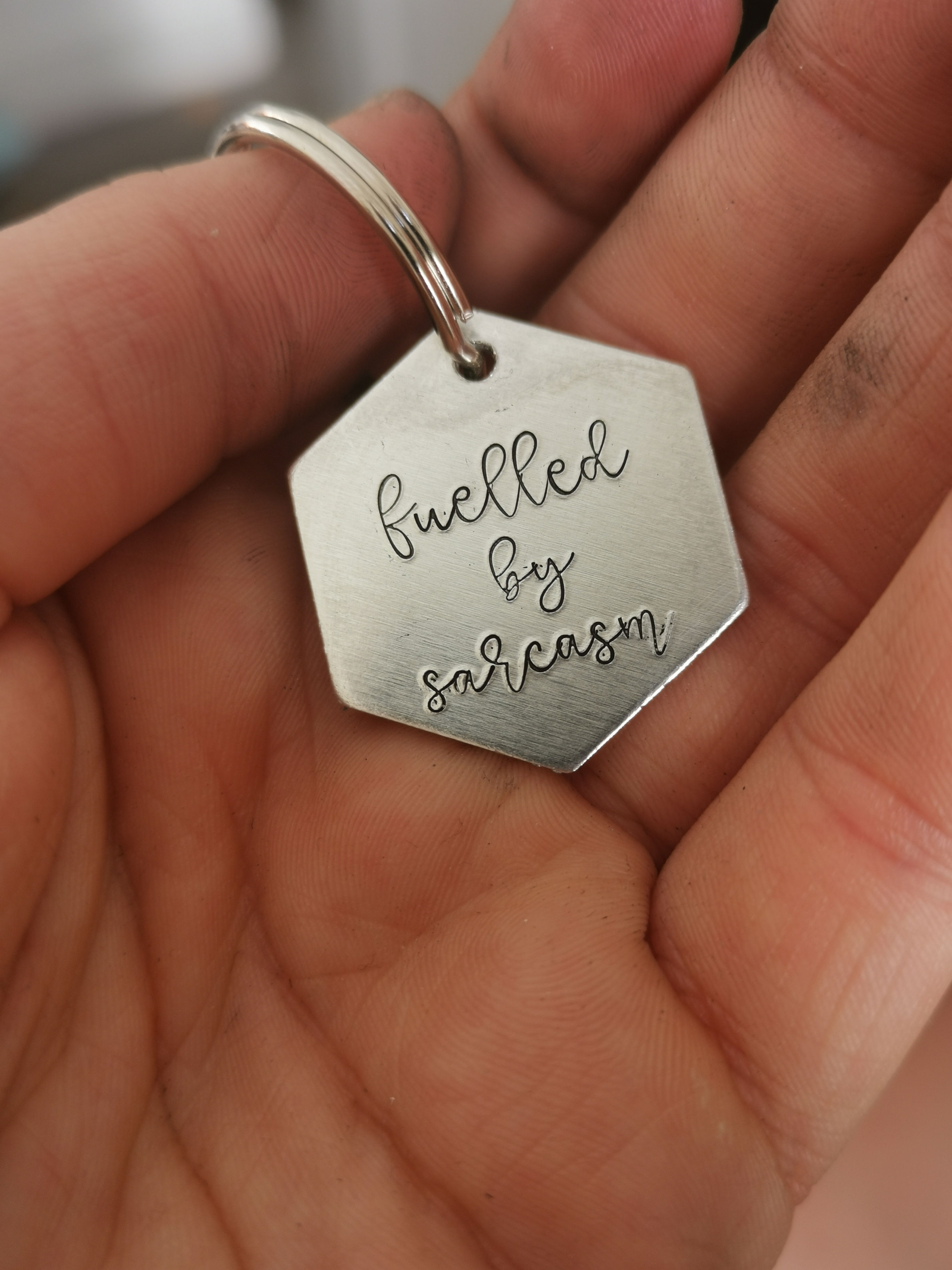 Fuelled by Sarcasm : Keyring