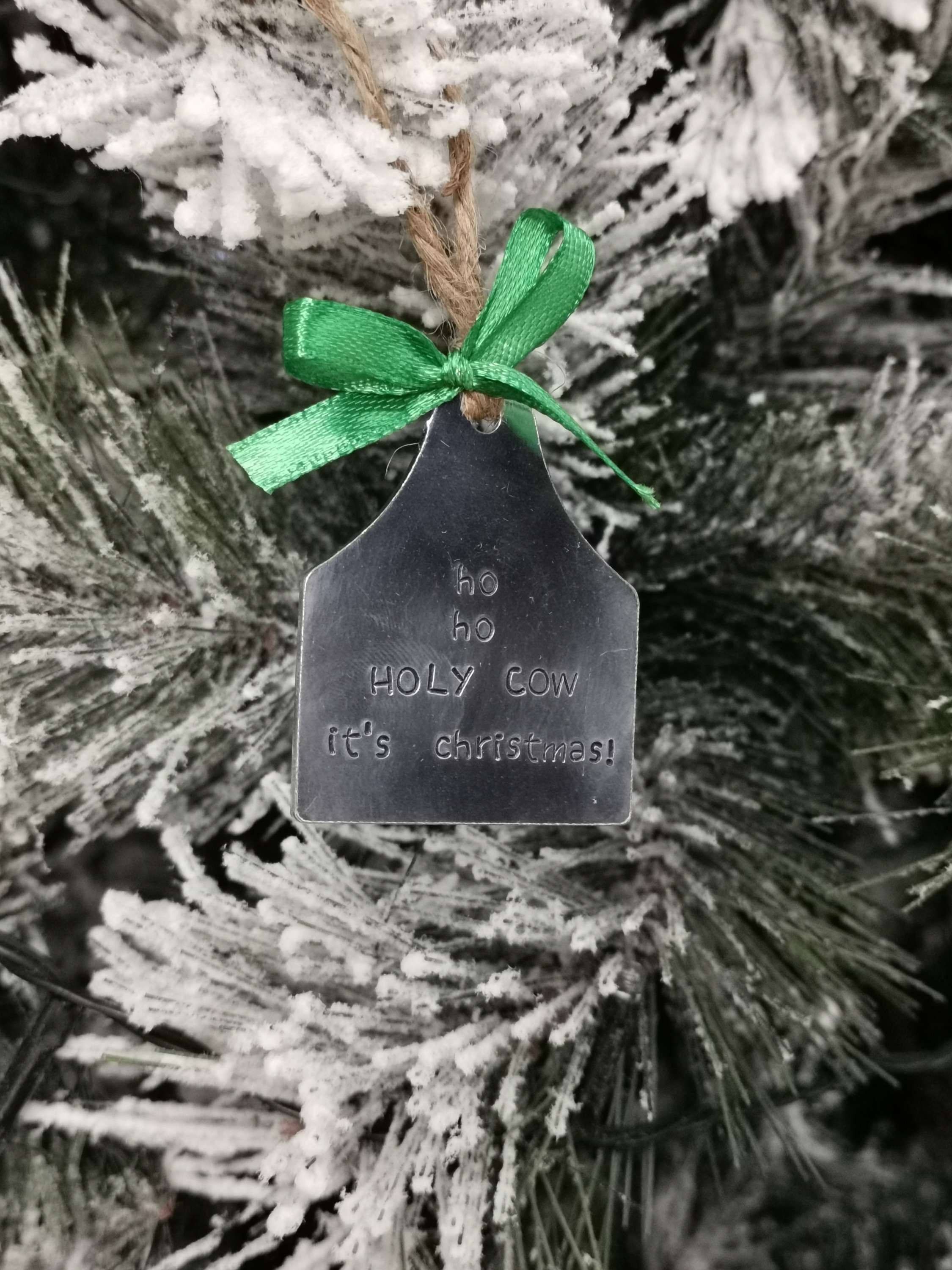 Ho Ho Holy Cow it's Christmas : Hanging Decoration 