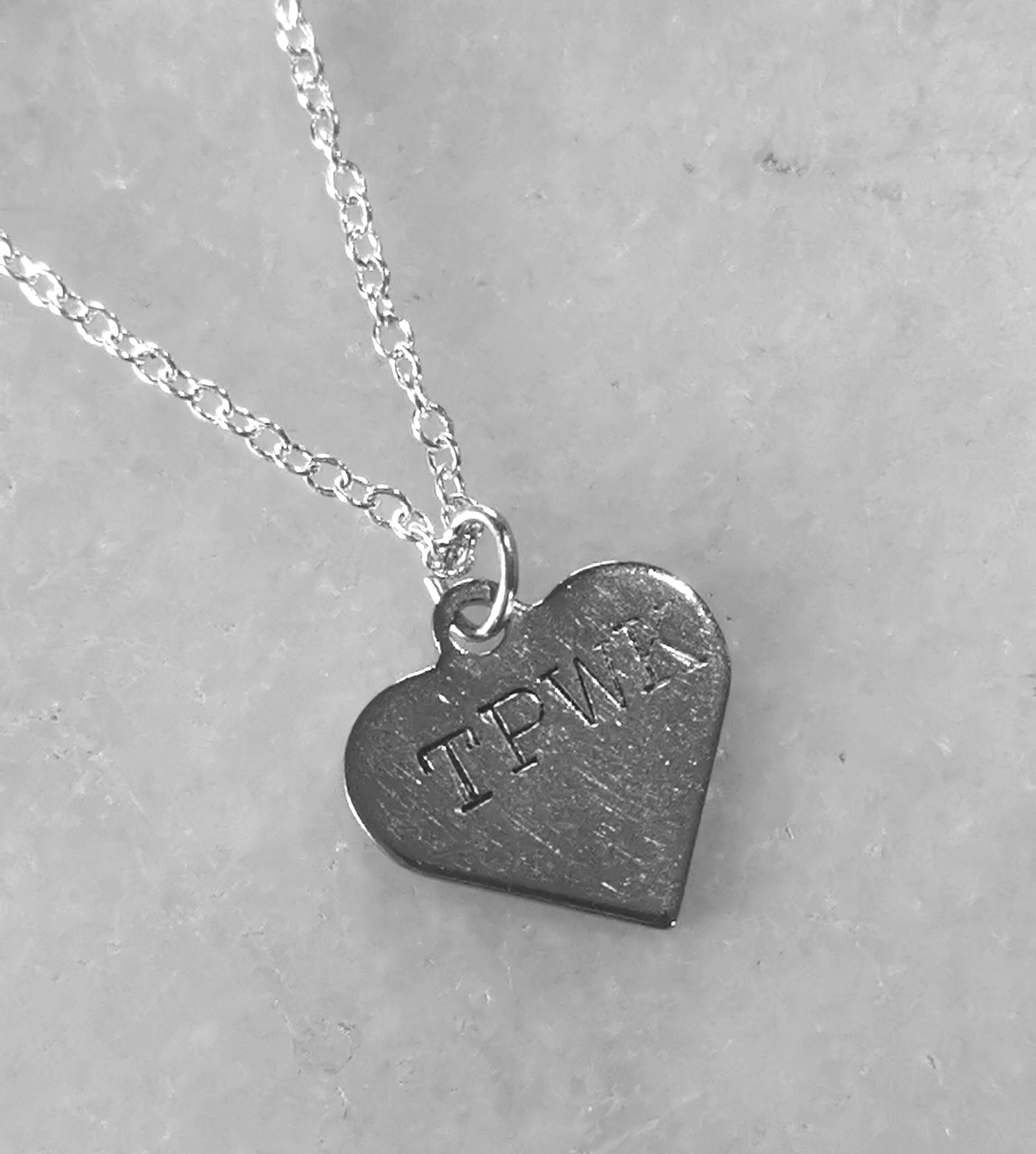 TPWK (Treat People With Kindness) Love Heart Necklace