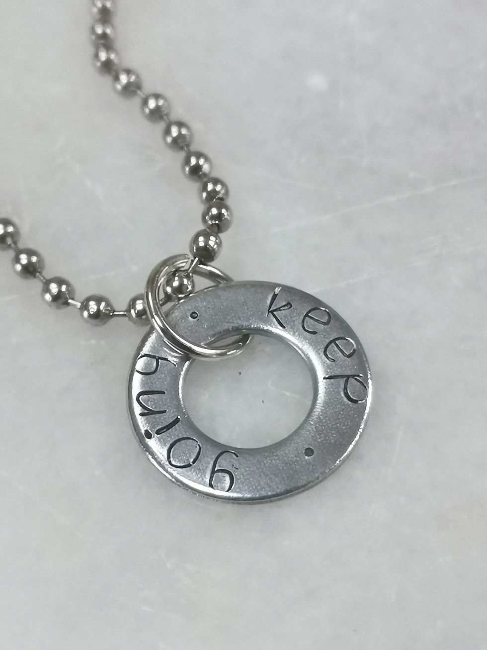 Thumbnail: Keep Going: Washer Necklace