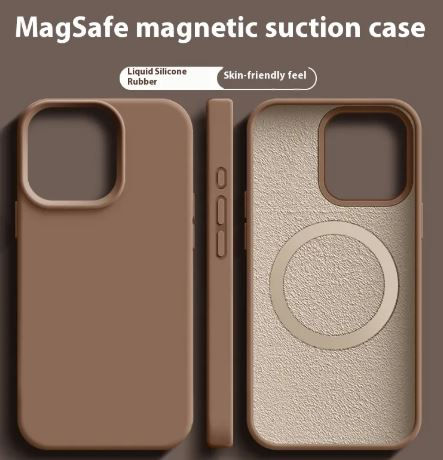 Magnetic Liquid Silicone Magsafe Case For iPhone