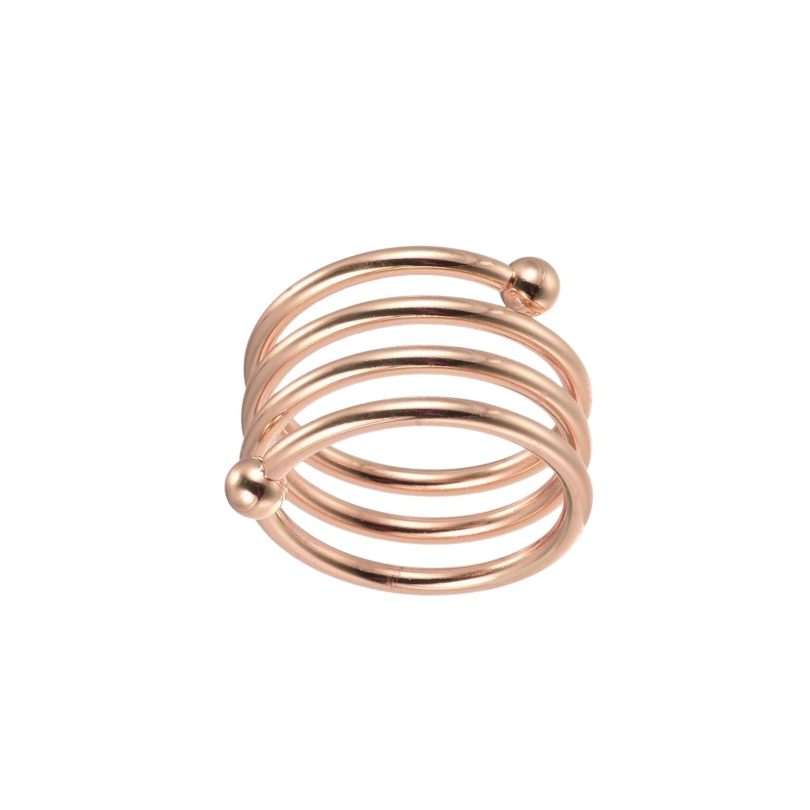 Rose Gold Spiral Napkin Ring