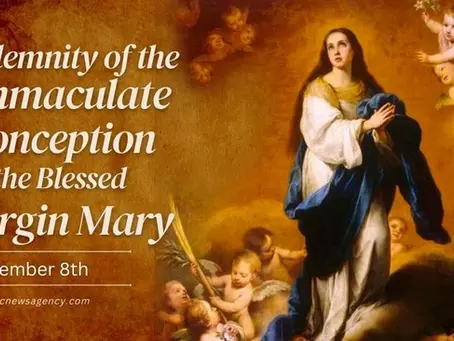 Solemnity of the Immaculate Conception; Mary, a Gift of Grace for the Church