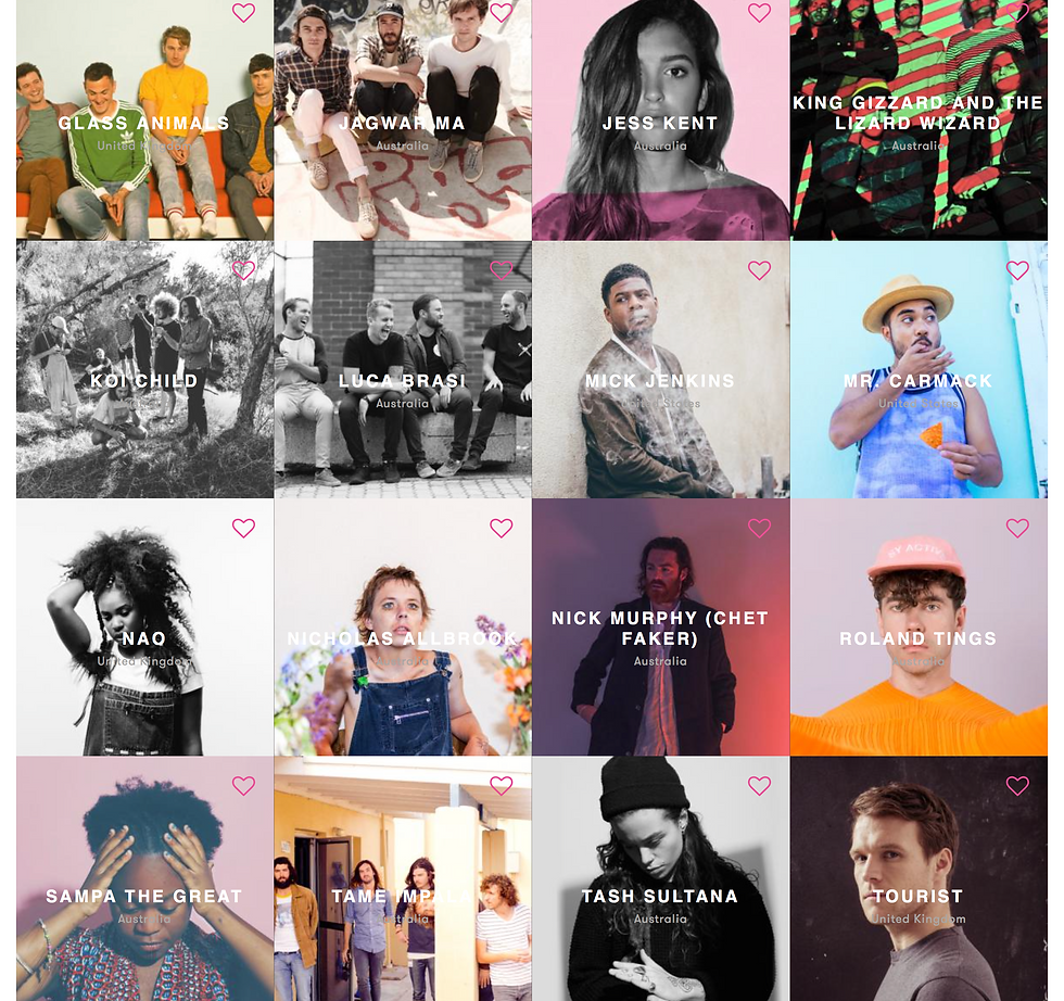 LANEWAY FREO LINEUP 2017