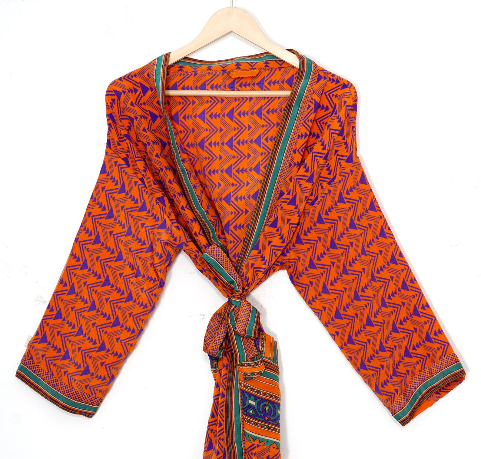 silk robe (orange)