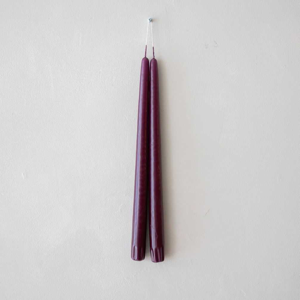 taper candle set (magenta)