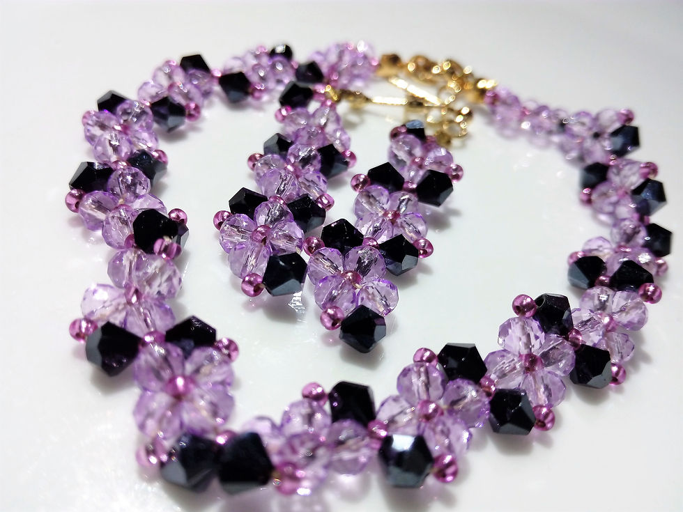 Conjunto Flor pulsera+aretes $25.000