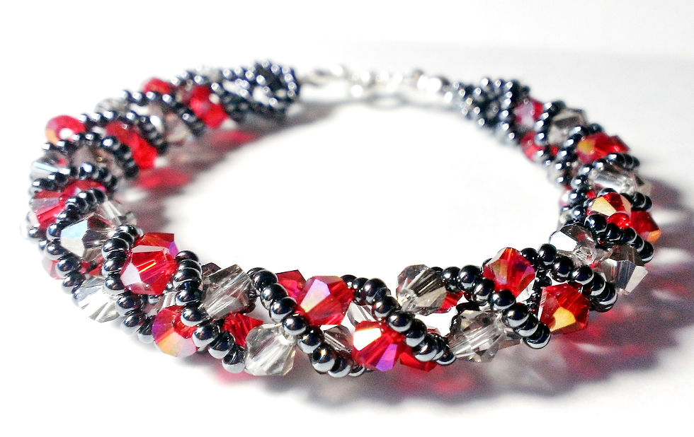 Entorchada Roja y Gris