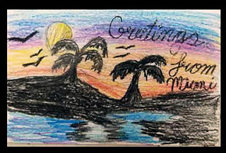Postcard student example