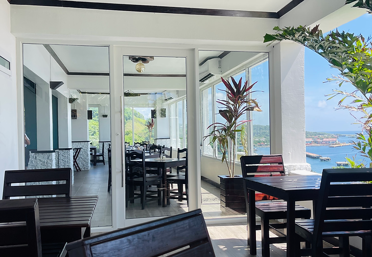 Hotel and Restaurant in Roatan, Honduras.