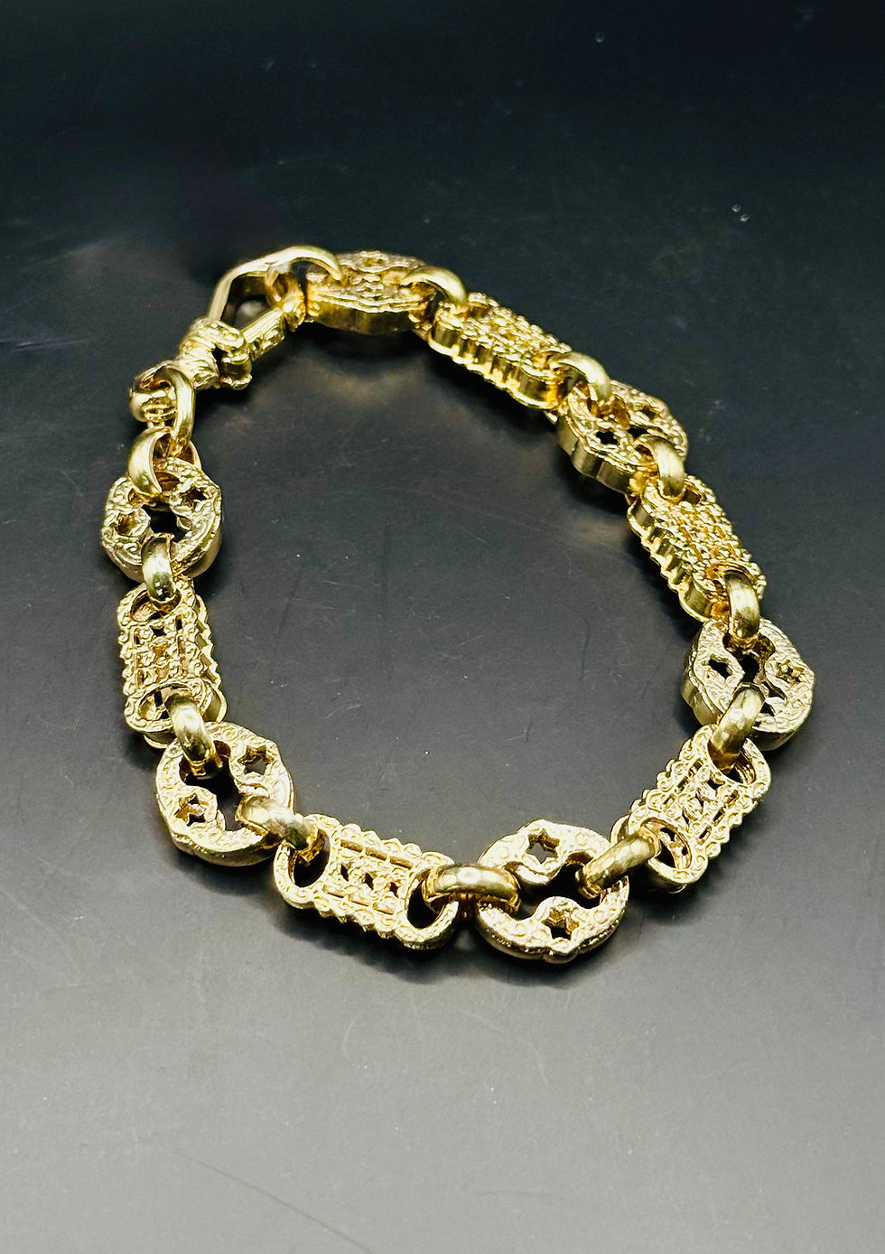 Thumbnail: 9ct Stars & Bars Bracelet 28.6 grams