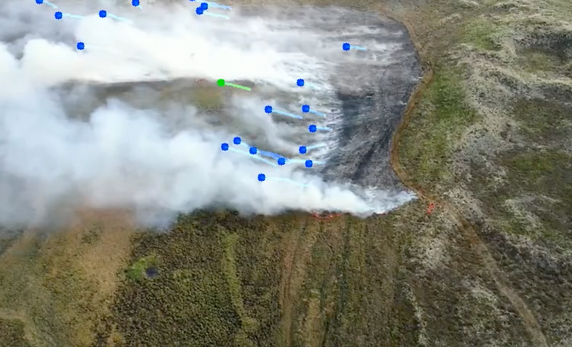 Smoke from wildfire