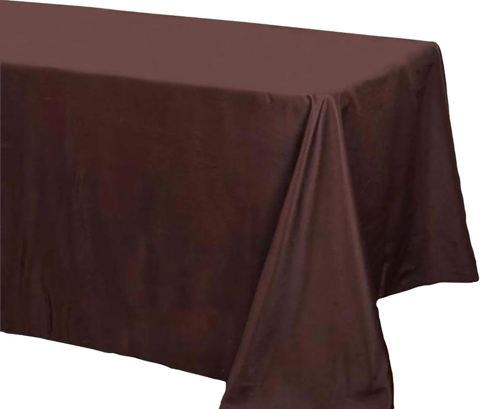 Miniature : Nappe rectangulaire en polyester couleurs variées en location chez NG Célébrations