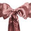 Miniature : Boucle de chaise en satin rose cannelle