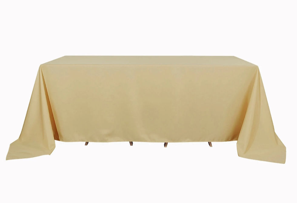 Miniature : Nappe rectangulaire en polyester couleurs variées en location chez NG Célébrations