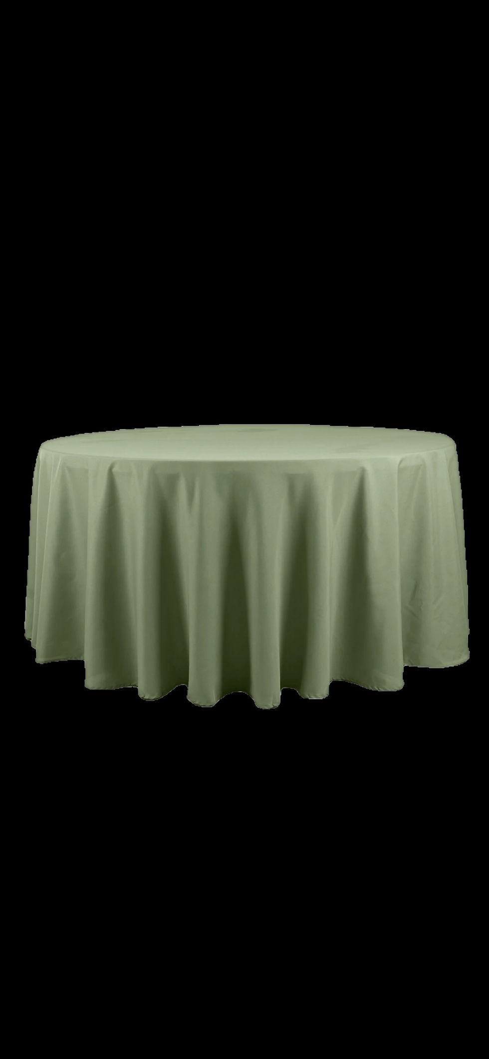 Miniature : Nappe ronde en polyester eucalyptus